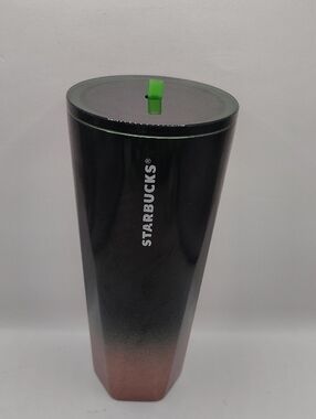 Starbucks Stainless Green Copper Ombre Gradient Tumbler - NEW!